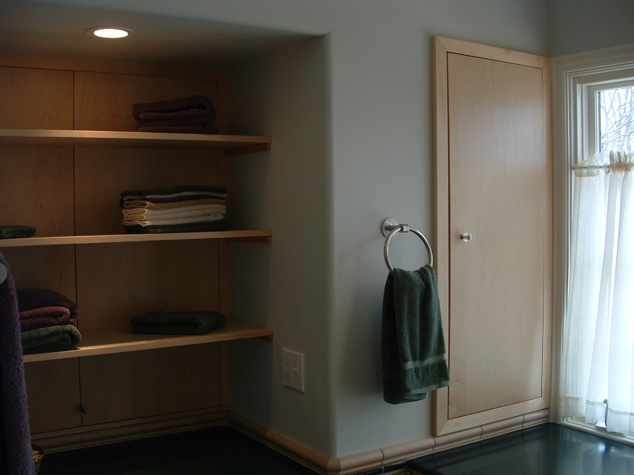 Tulsa Guy Baths, custom, bathroom, builtin, shelving, renovation